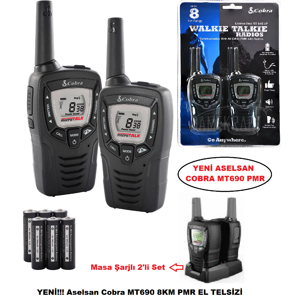 Aselsan Cobra MT690 PMR El Telsizi