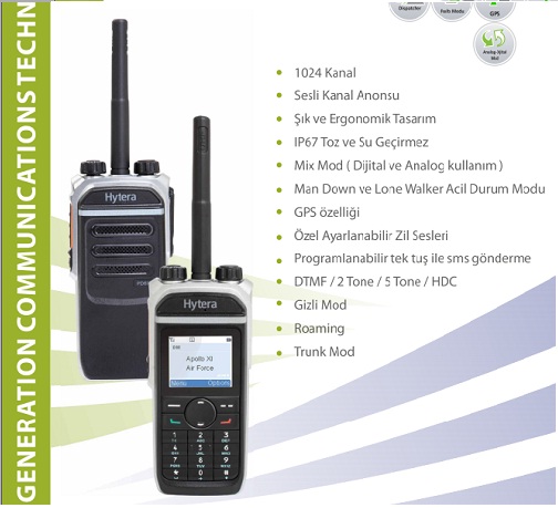 hytera PD685 DMR UHF dijital el telsizi